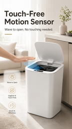 22L Touchless Trash Can with Motion Sensor Lid for Kitchen, Bathroom & Office