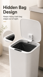 22L Touchless Trash Can with Motion Sensor Lid for Kitchen, Bathroom & Office
