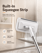 Touch-Free Clip-On Flat Mop with Extendable Stainless Steel Handle