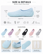 Women’s Indoor Fitness Shoes – Lightweight Non-Slip Shoes for Yoga, Jump Rope & Home Workouts