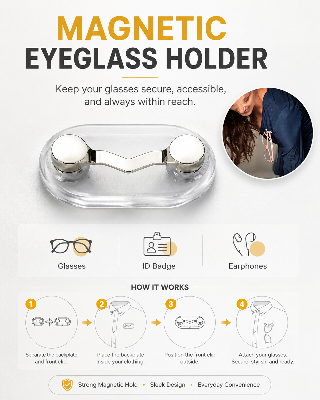 Decorative Phone Finger Grip with Clear Adhesive Base