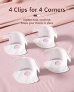 Bed Sheet Holder Clips – Hidden Sheet Grippers for a Smooth, Tidy Bed