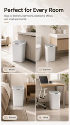 22L Touchless Trash Can with Motion Sensor Lid for Kitchen, Bathroom & Office