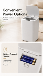 22L Touchless Trash Can with Motion Sensor Lid for Kitchen, Bathroom & Office